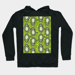 Little bears and flowers in green Hoodie